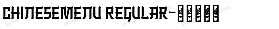 ChineseMenu Regular字体转换